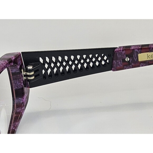 KENSIE Texture Purple 50/17/135 Eyeglasses Frame Womens Clear Lenses New - Picture 10 of 11